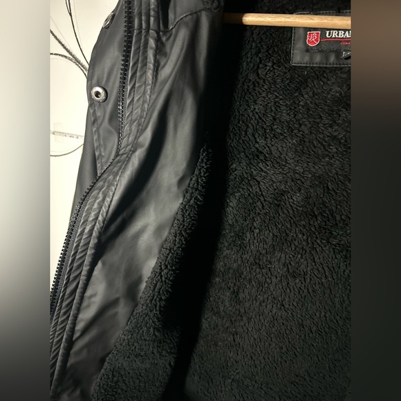 Urban Republic Sherpa Line Rain Coat with Hood and Pockets, Women’s Small - Picture 3 of 9